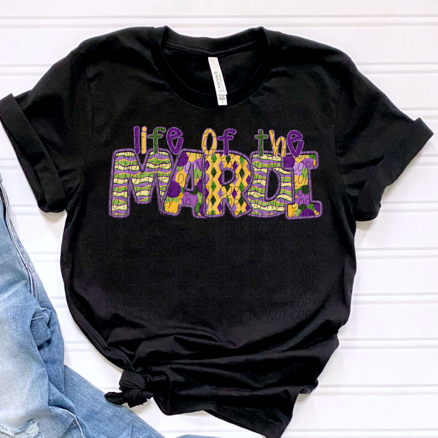 LIFE OF THE MARDI MARDI GRAS DTF TRANSFER