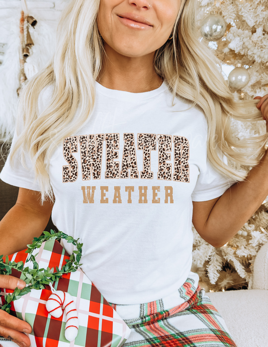 SWEATER WEATHER CHRISTMAS DTF TRANSFER