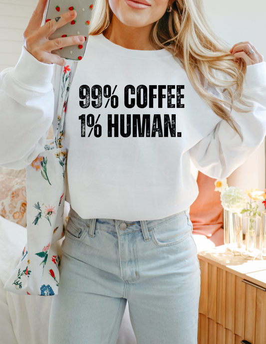 COFFEE HUMAN  TRENDY DTF TRANSFER
