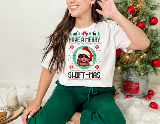 HAVE A MERRY SWIFTMAS GREEN DTF TRANSFER