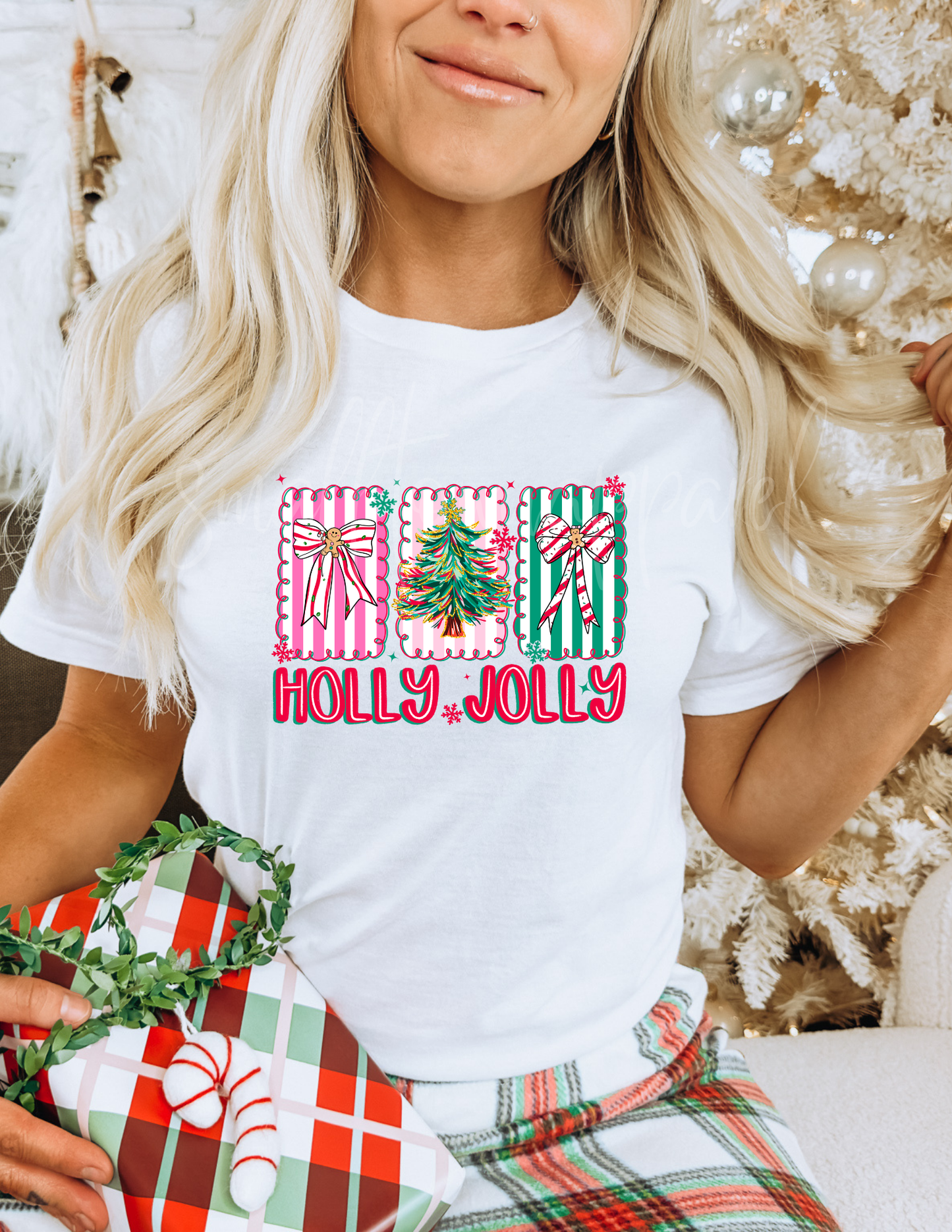 HOLLY JOLLY CHRISTMAS DTF TRANSFER