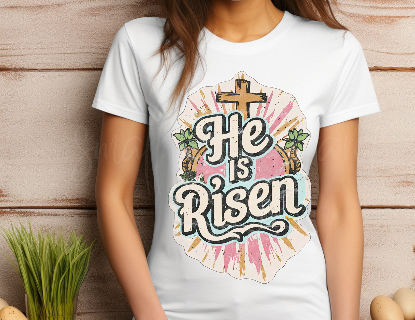 HE IS RISEN! DTF TRANSFER