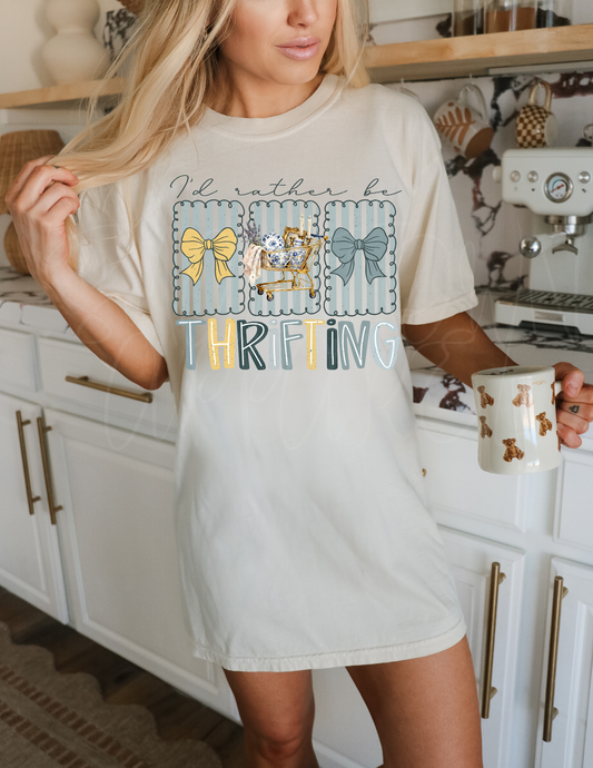 I'D RATHER BE THRIFTING CART DTF TRANSFER