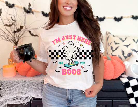 Here For The Boos Finished Apparel