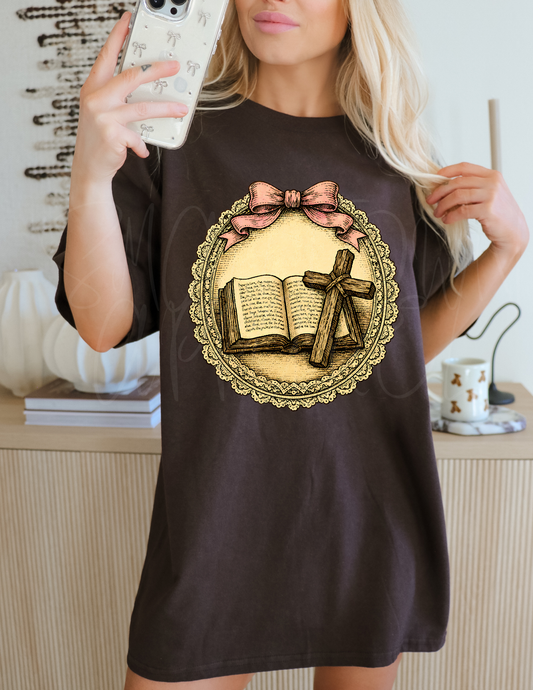 BIBLE AND CROSS DTF TRANSFER