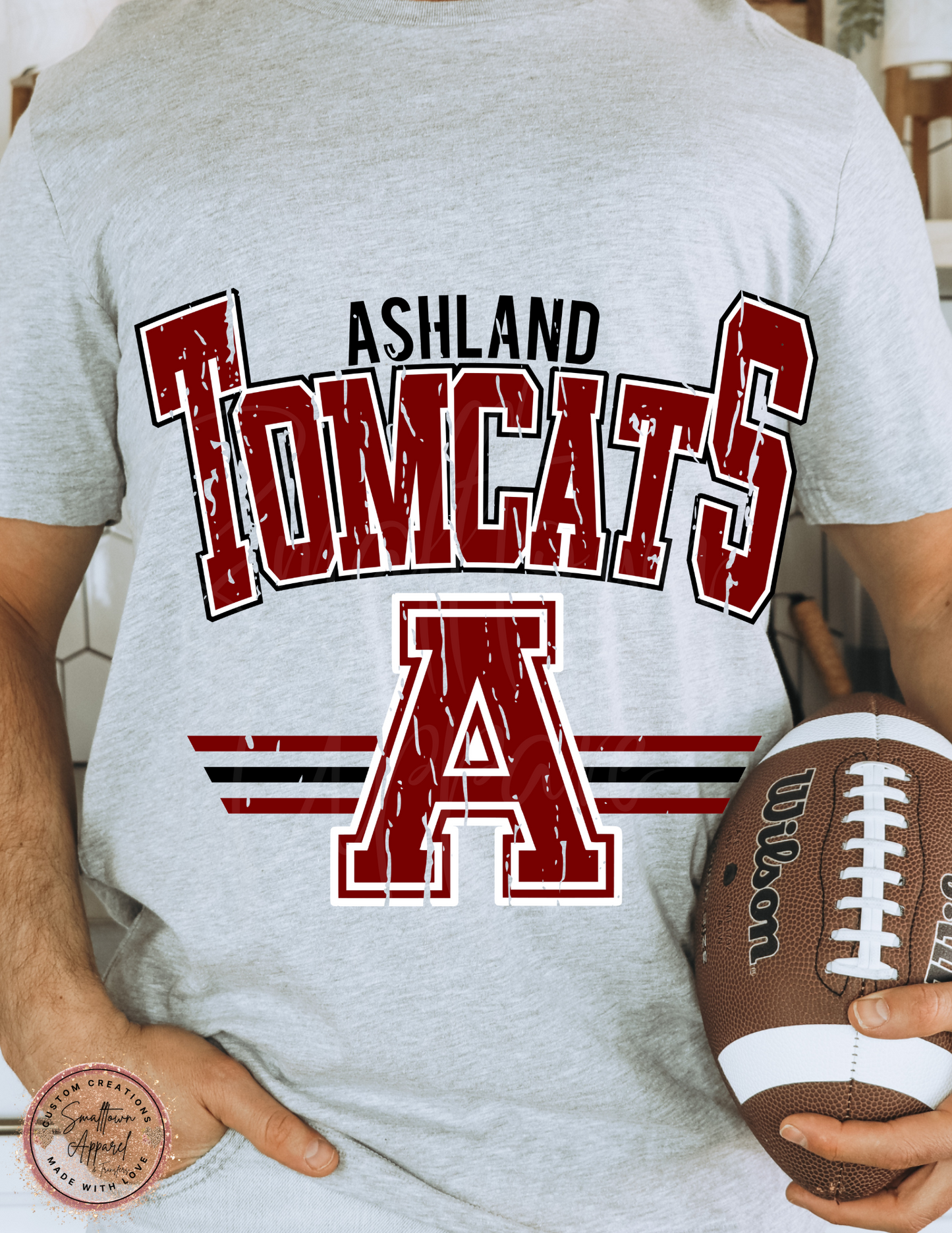 ASHLAND TOMCATS RETRO-LIGHTER MAROON