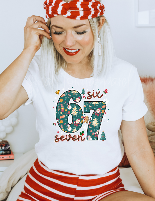 SIX SEVEN CHRISTMAS DTF TRANSFER
