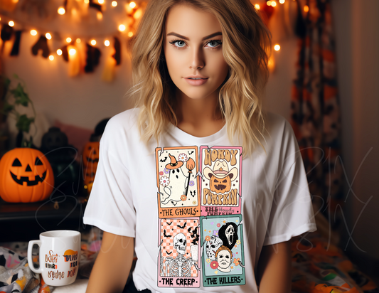 HALLOWEEN TAROT CARD DTF TRANSFER