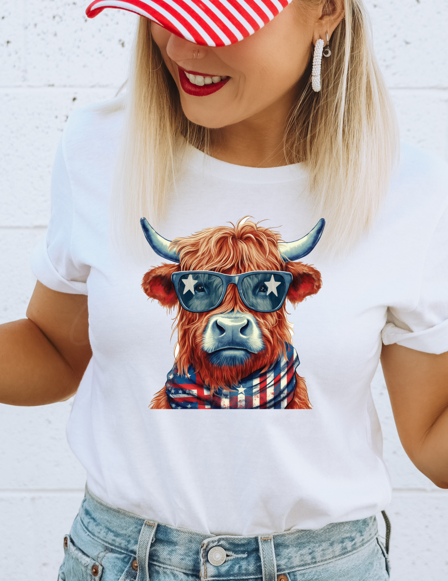 4TH JULY COW 4TH JULY DTF TRANSFER
