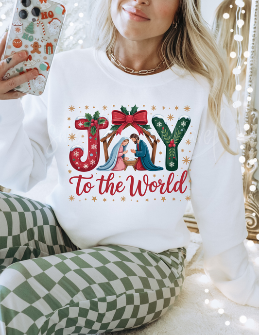 JOY TO THE WORLD DTF TRANSFER