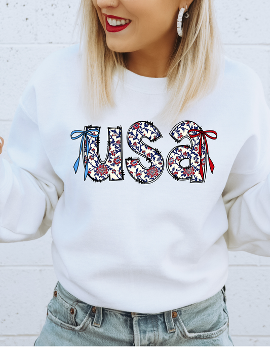 USA BOWS 4TH JULY DTF TRANSFER