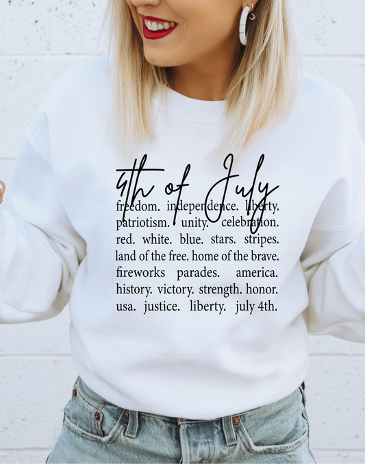 FOURTH OF JULY 4TH JULY DTF TRANSFER