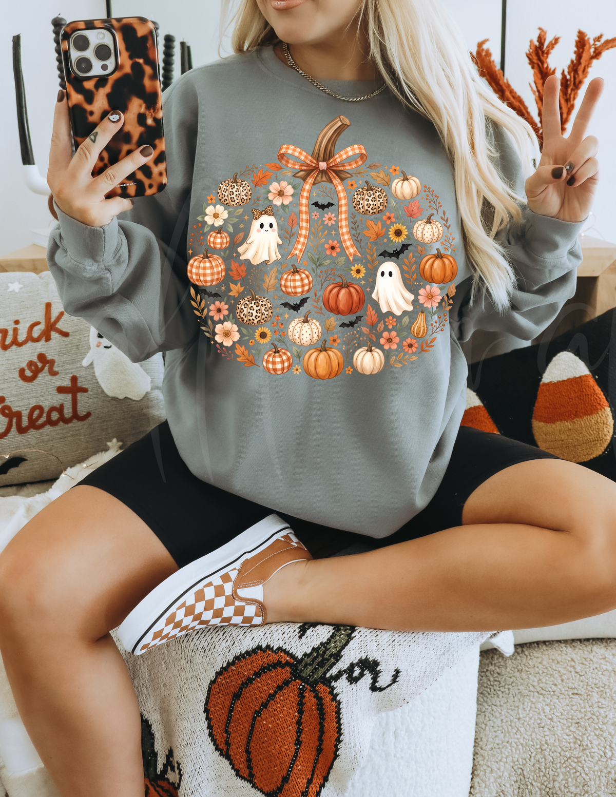 PUMPKIN GHOST DTF TRANSFER