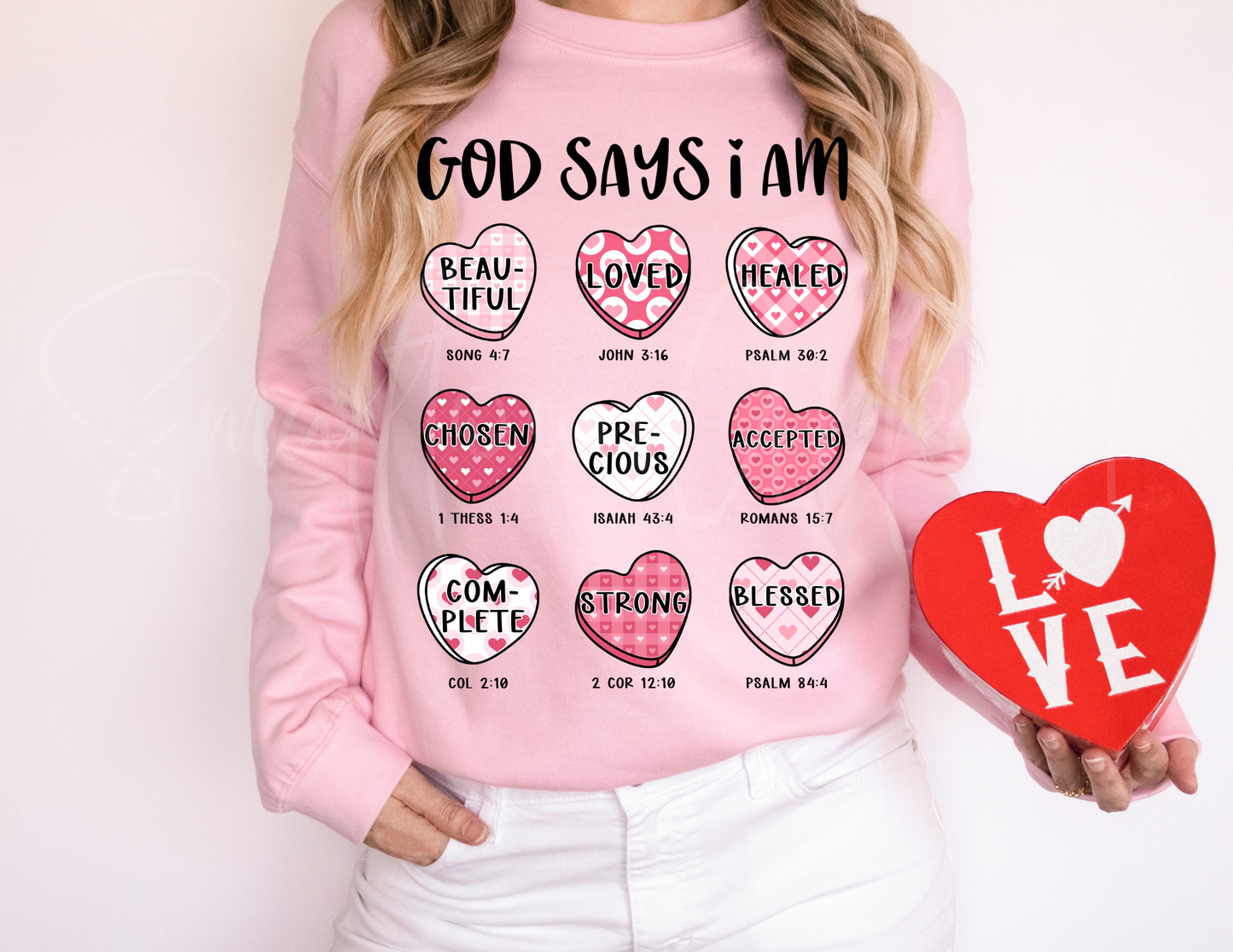 GOD SAYS I AM VALENTINE DTF TRANSFER