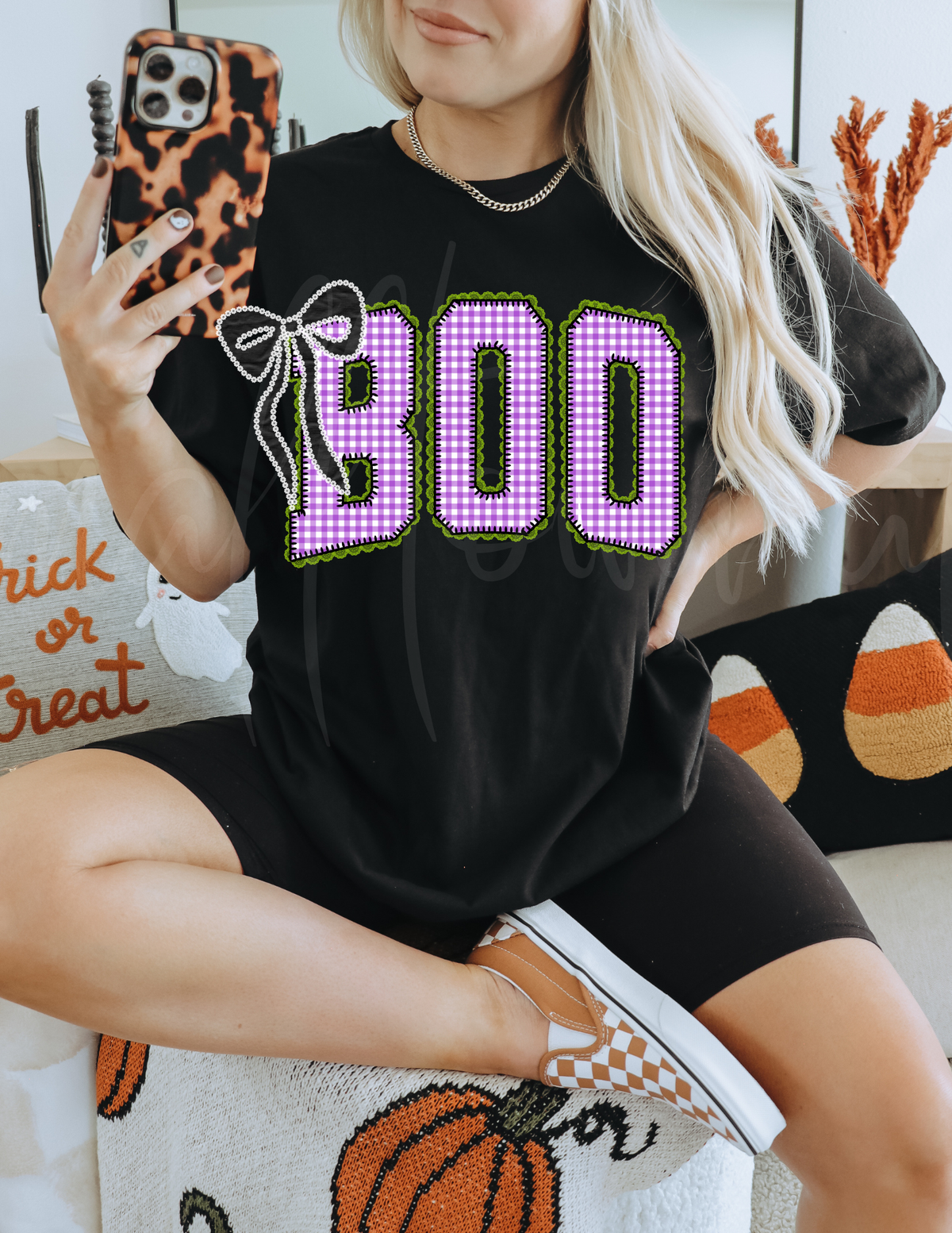 BOO PURPLE DTF TRANSFER