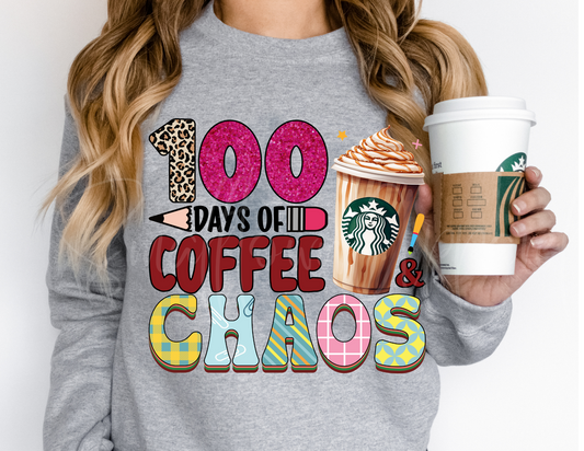 100 DAYS LEOPARD COFFEE DTF TRANSFER