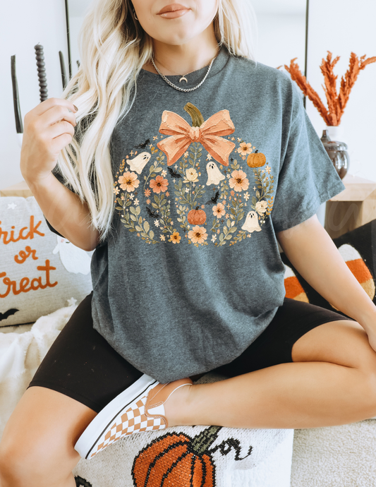 FLORAL PUMPKIN DTF TRANSFER