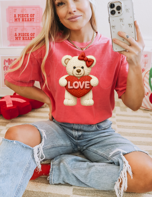 TEDDY BEAR LOVE  DTF TRANSFER