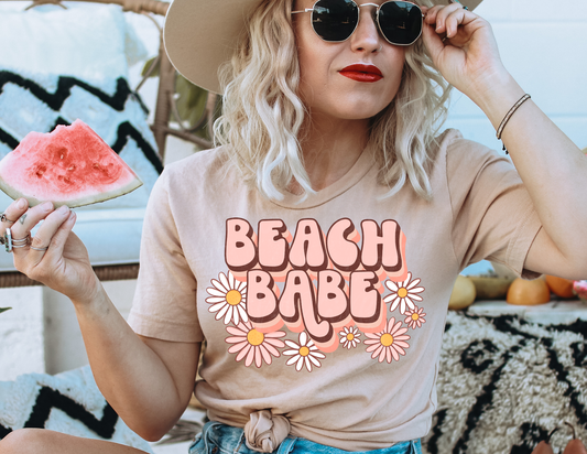 RETRO BEACH BABE DTF TRANSFER