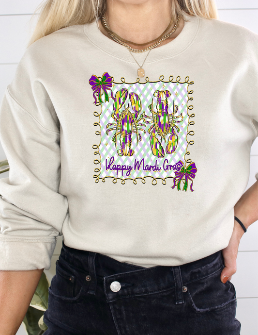 HAPPY MARDI GRAS DTF TRANSFER