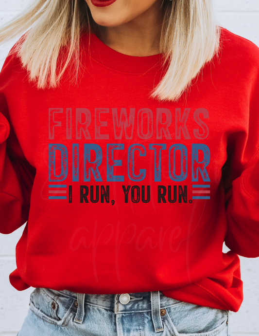 FIREWORK DIRECTOR 4TH JULY DTF TRANSFER