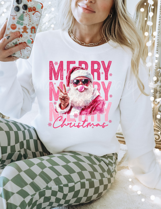 SANTA  MERRY CHRISTMAS DTF TRANSFER