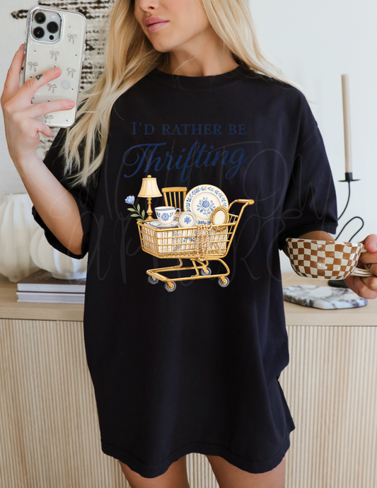 ID RATHER THRIFT DTF TRANSFER