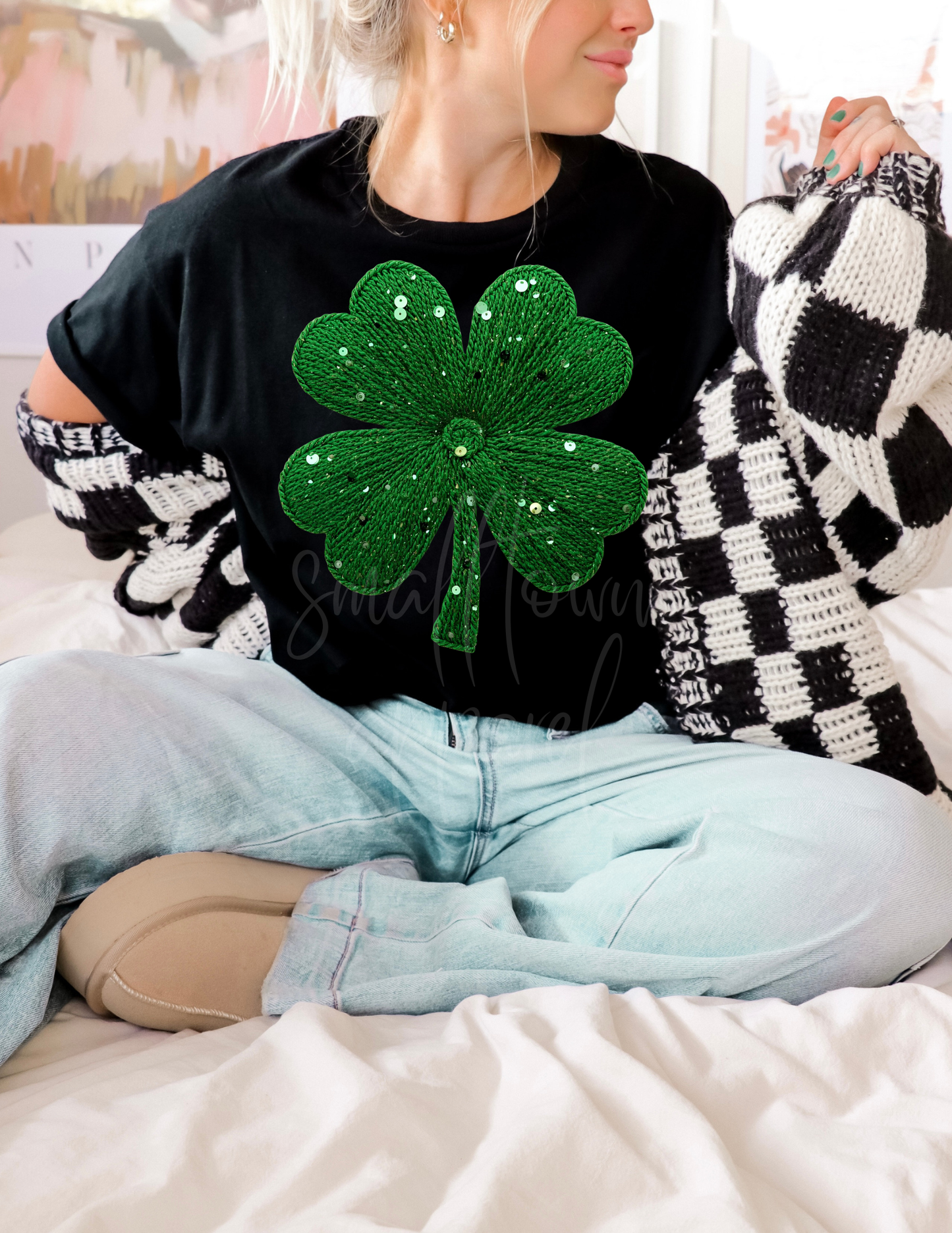 ST PATRICK 4 LEAF CLOVER DTF TRANSFER