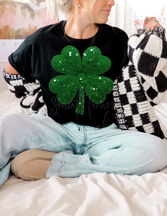 ST PATRICK 4 LEAF CLOVER DTF TRANSFER