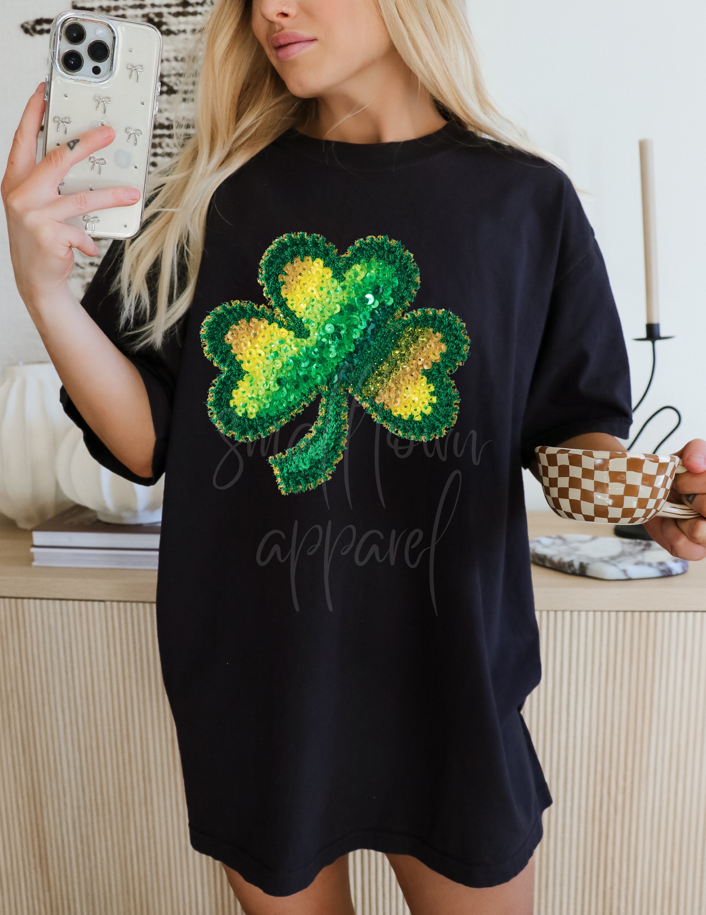 ST PATRICK LUCKY CLOVER DTF TRANSFER