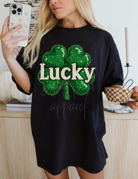 ST PATRICK LUCKY CLOVER 2 DTF TRANSFER