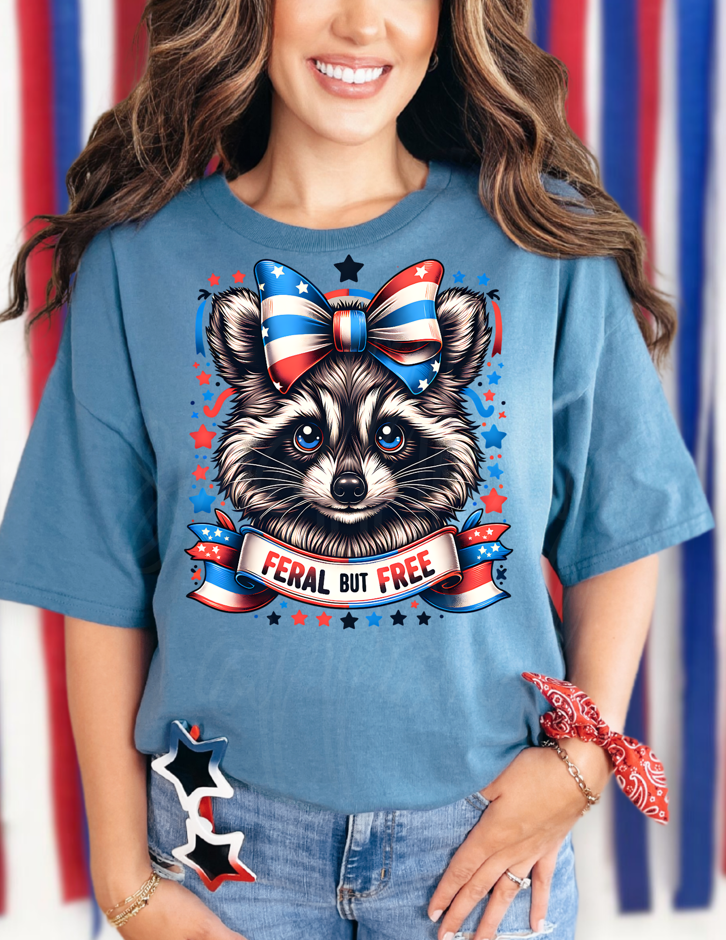 RACCOON 4TH JULY DTF TRANSFER