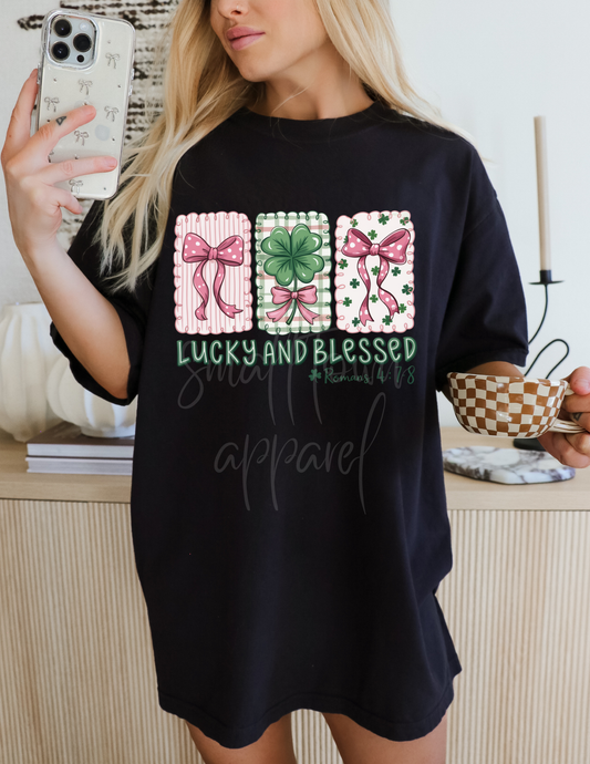 ST PATRICK LUCKY AND BLESSED DTF TRANSFER