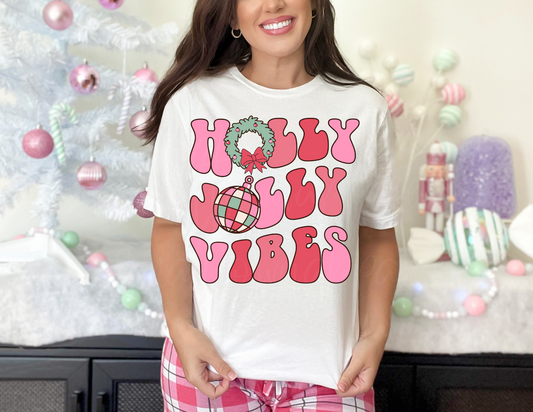 HOLLY JOLLY VIBES DTF TRANSFER