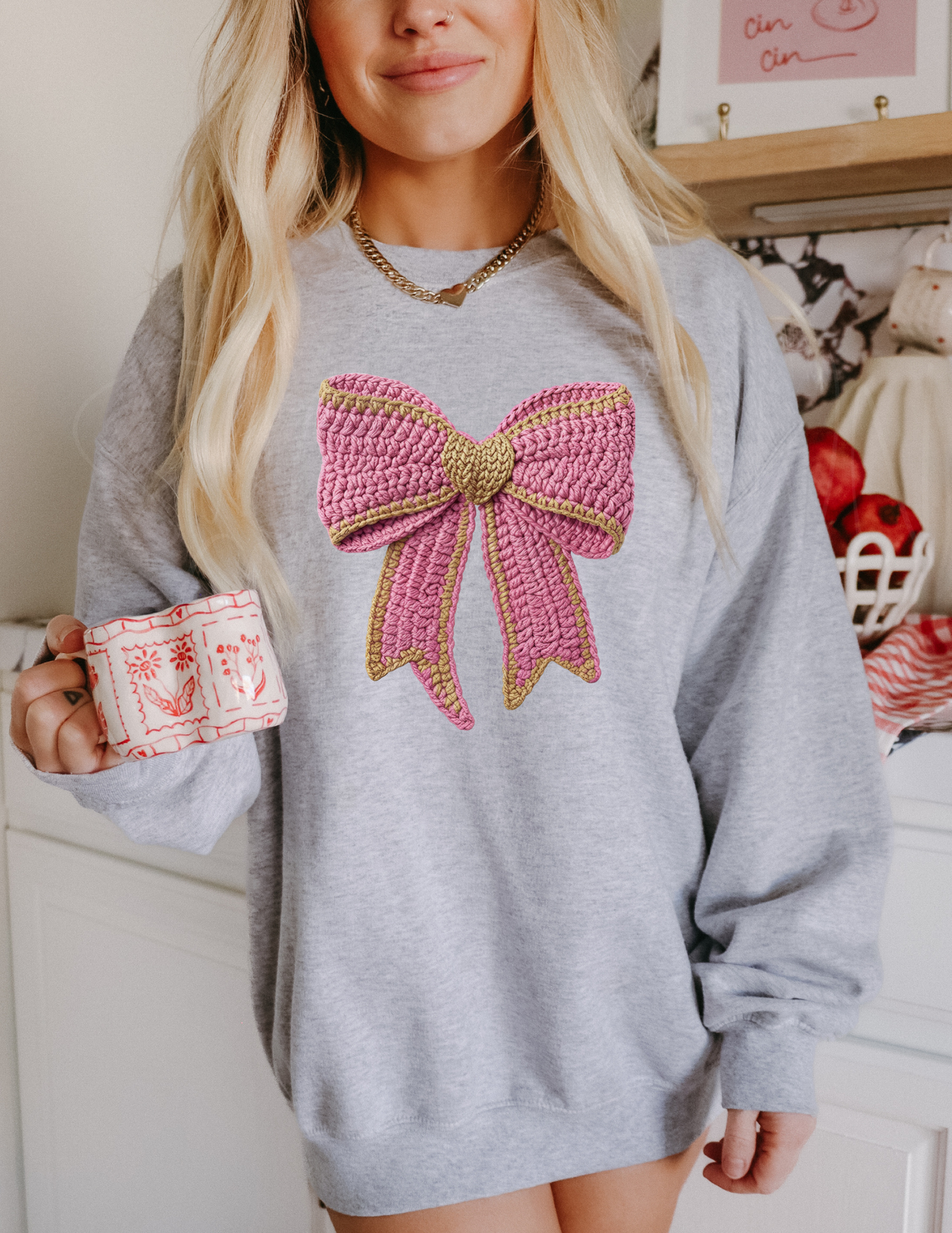 PINK BOW  DTF TRANSFER
