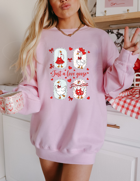 JUST A LOVE GOOSE DTF TRANSFER