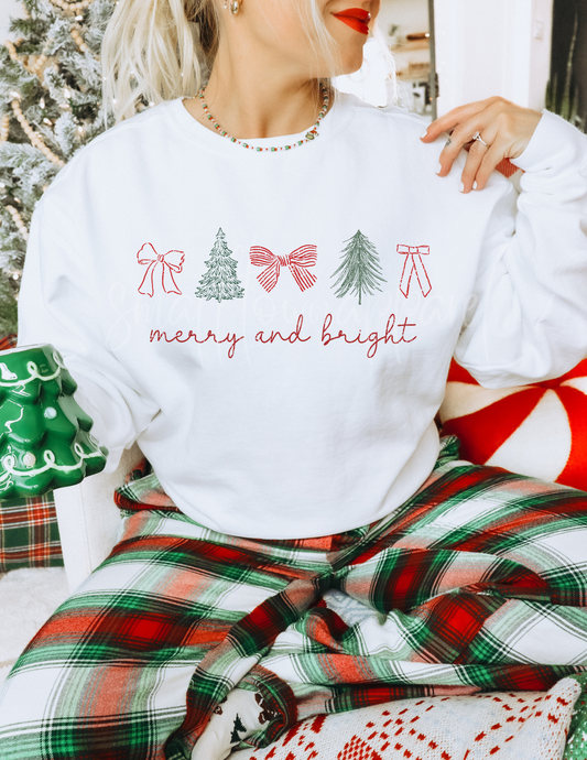 MERRY AND BRIGHT  DTF TRANSFER