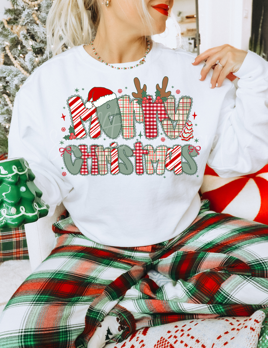 MERRY CHRISTMAS CUTE DTF TRANSFER