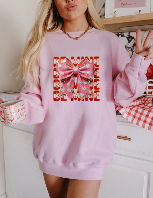 BOW BE MINE  DTF TRANSFER