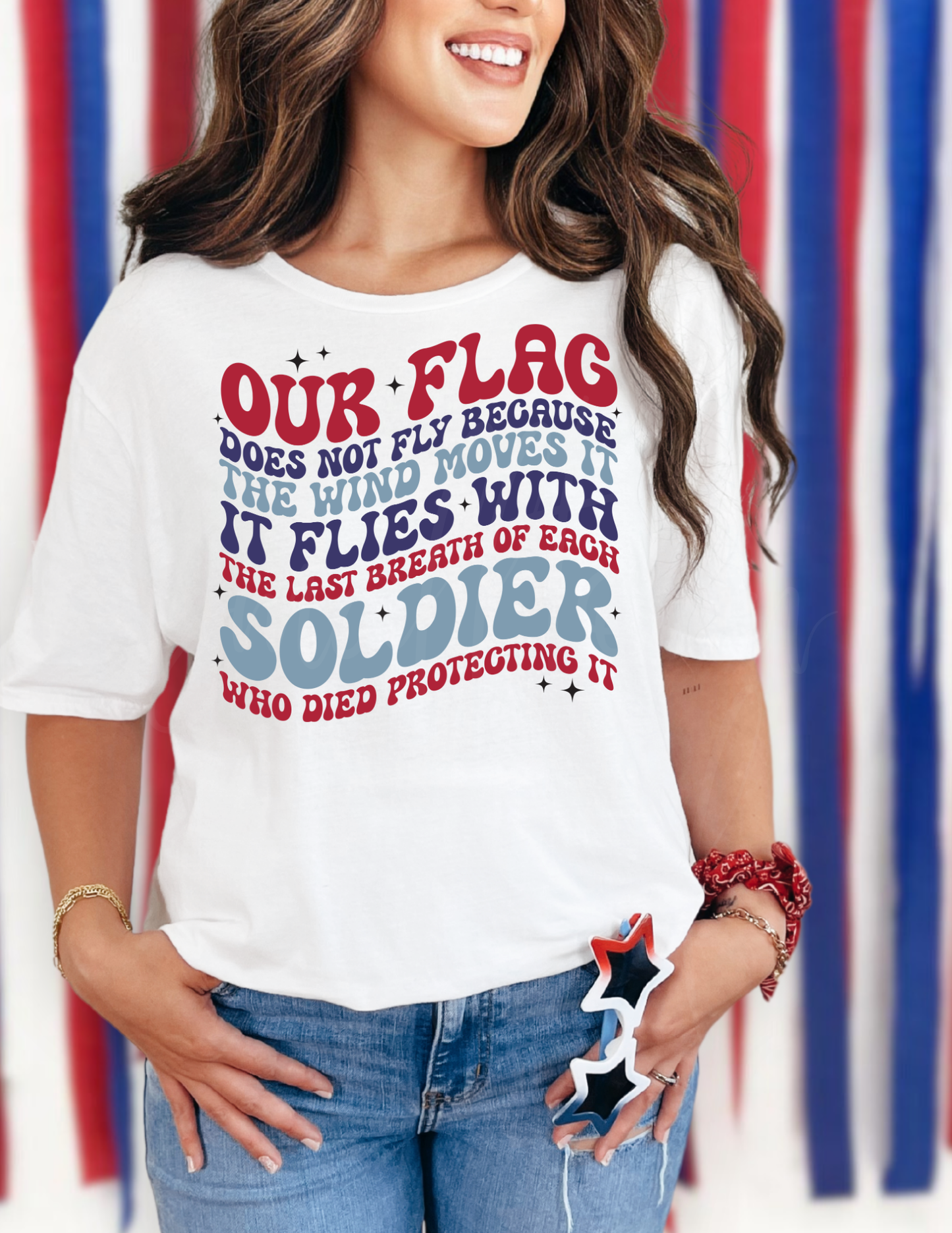 OUR FLAG 4TH JULY DTF TRANSFER