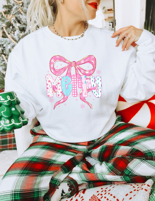 BOW MERRY  DTF TRANSFER