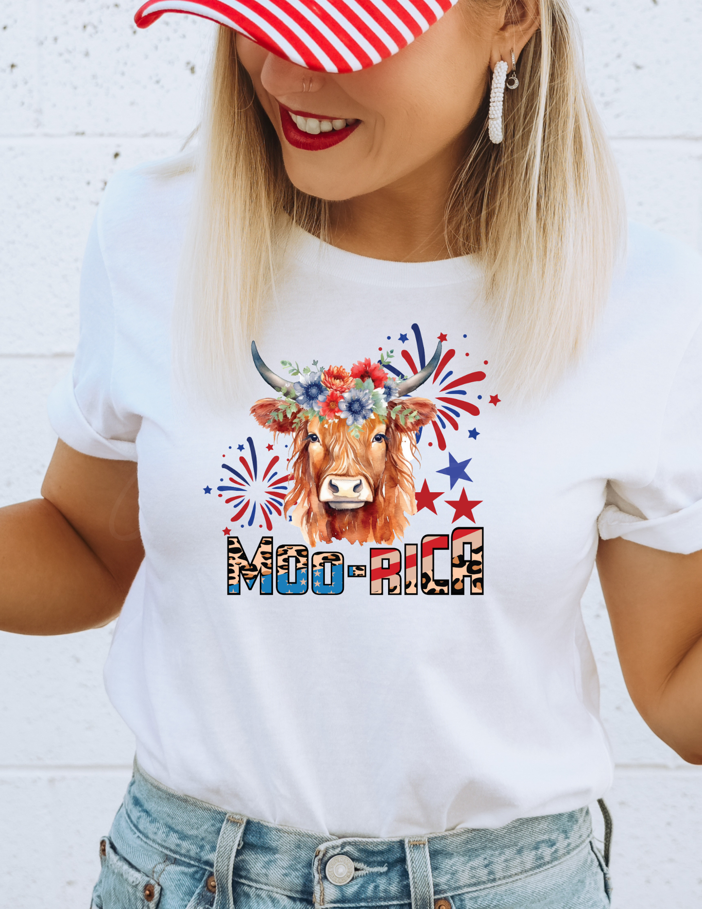 COW MOO-RICA  4TH JULY DTF TRANSFER