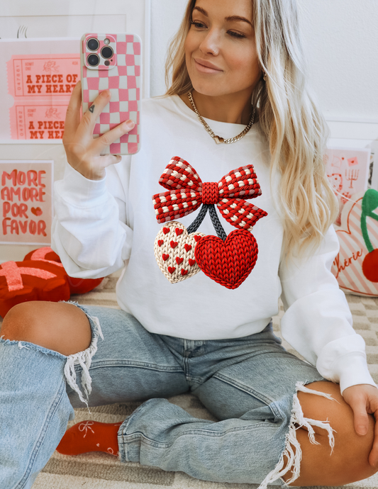 HEART BOW  DTF TRANSFER