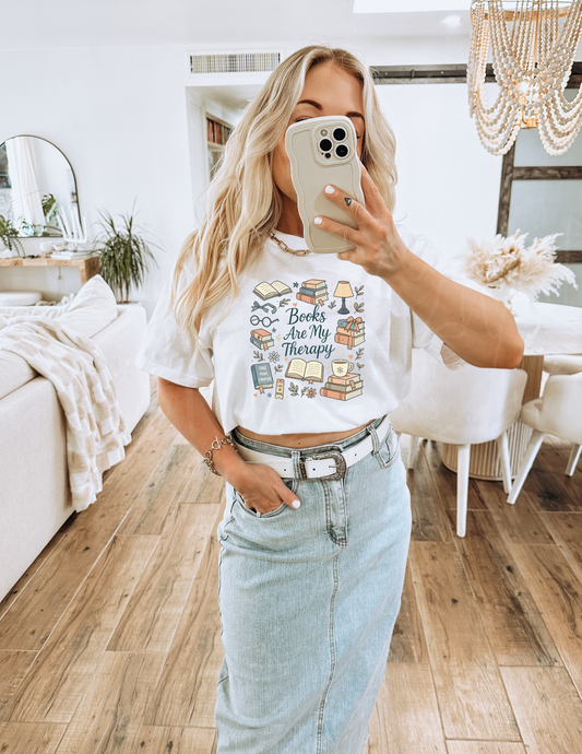 BOOKS ARE THERAPY DTF TRANSFER