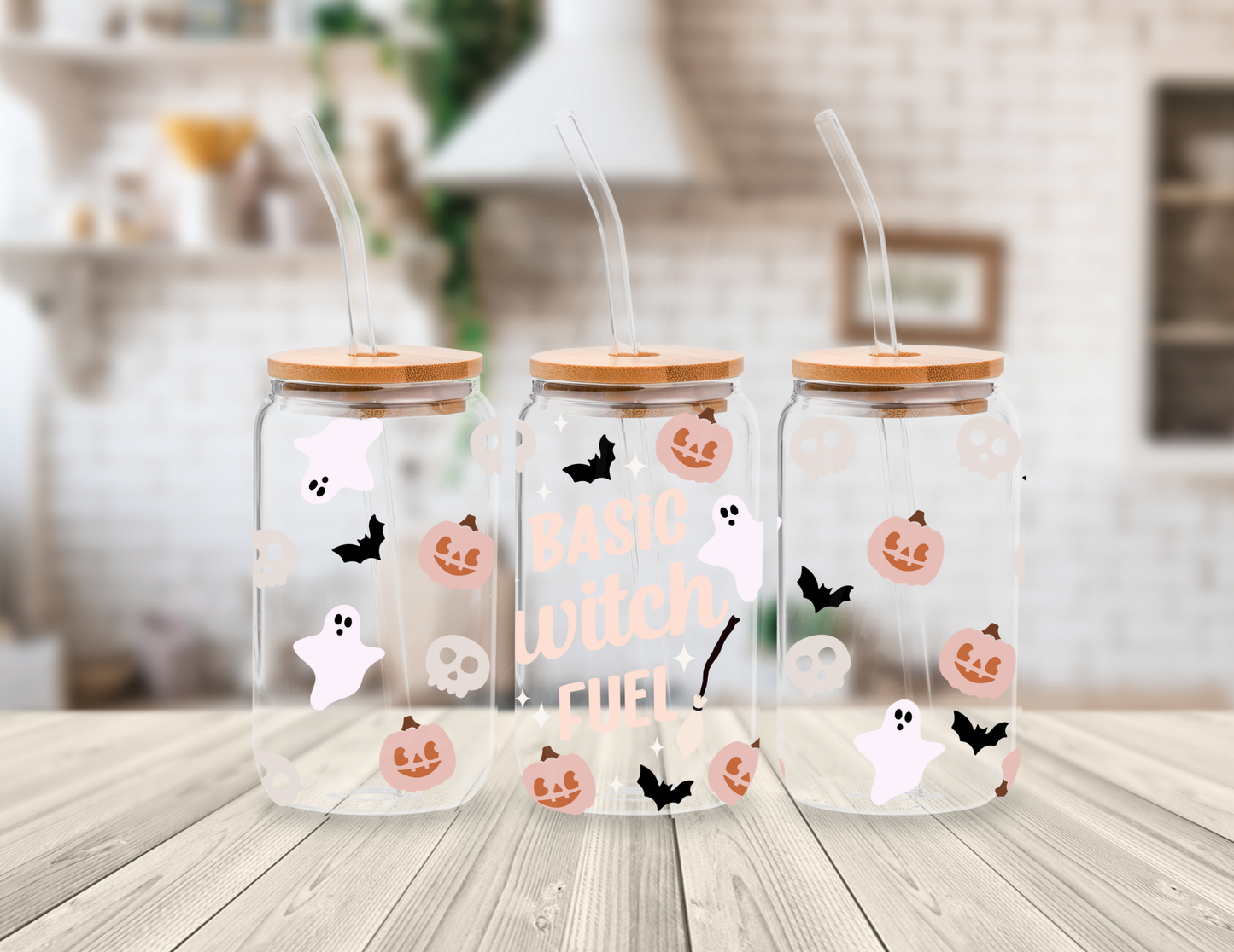 WITCH FUEL 16 OZ UV DTF CUP WRAP