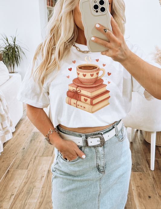 BOOKS AND COFFEE DTF TRANSFER