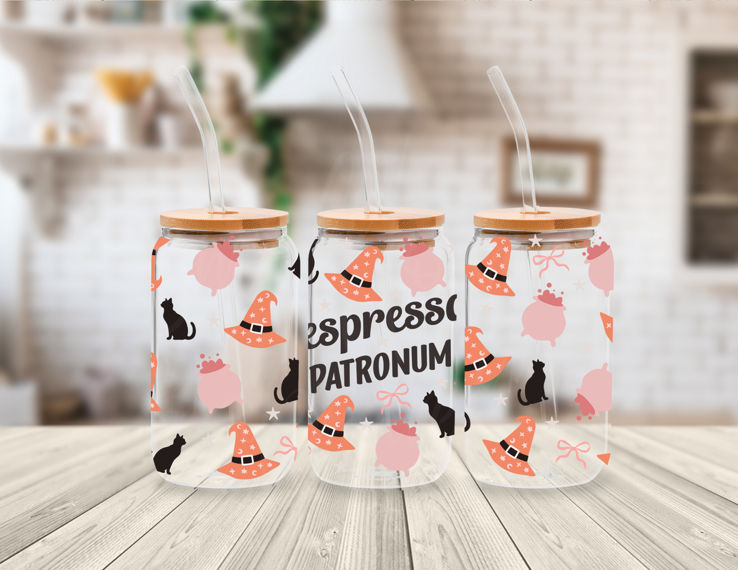 ESPRESSO PATRONIUM 16 OZ UV DTF CUP WRAP