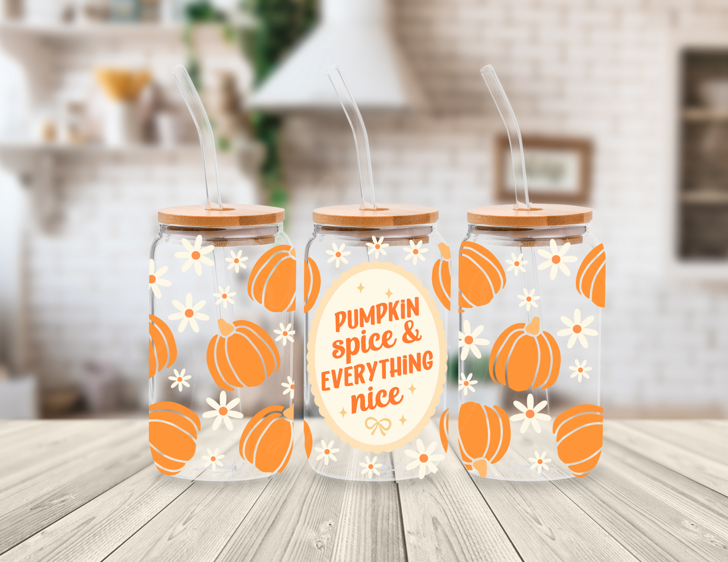 PUMPKIN SPICE 16 OZ UV DTF CUP WRAP