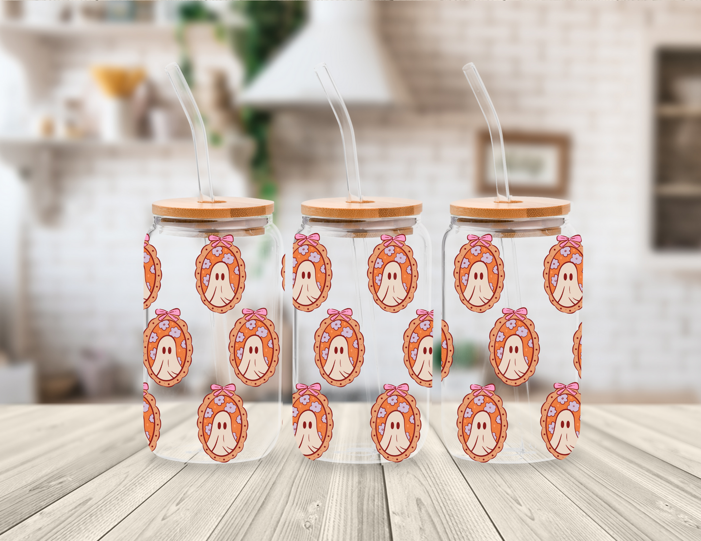 GHOST FRAMES 16 OZ UV DTF CUP WRAP