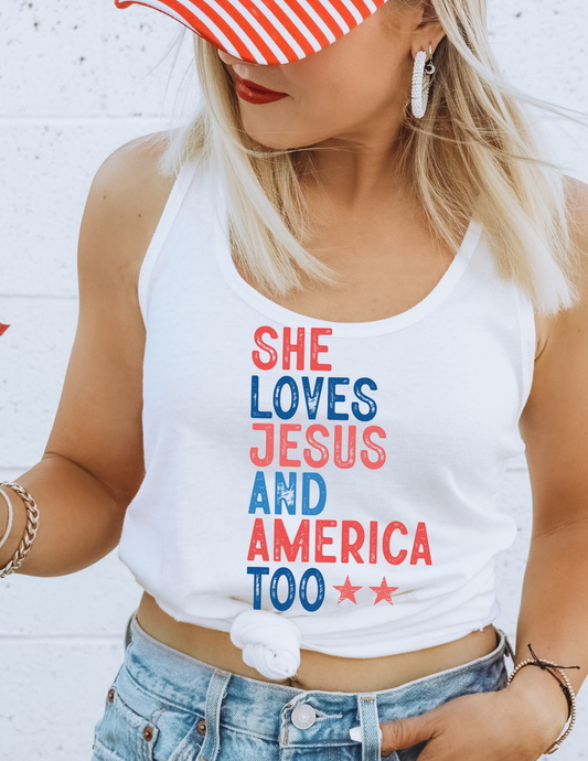 SHE LOVES JESUS DTF TRANSFER